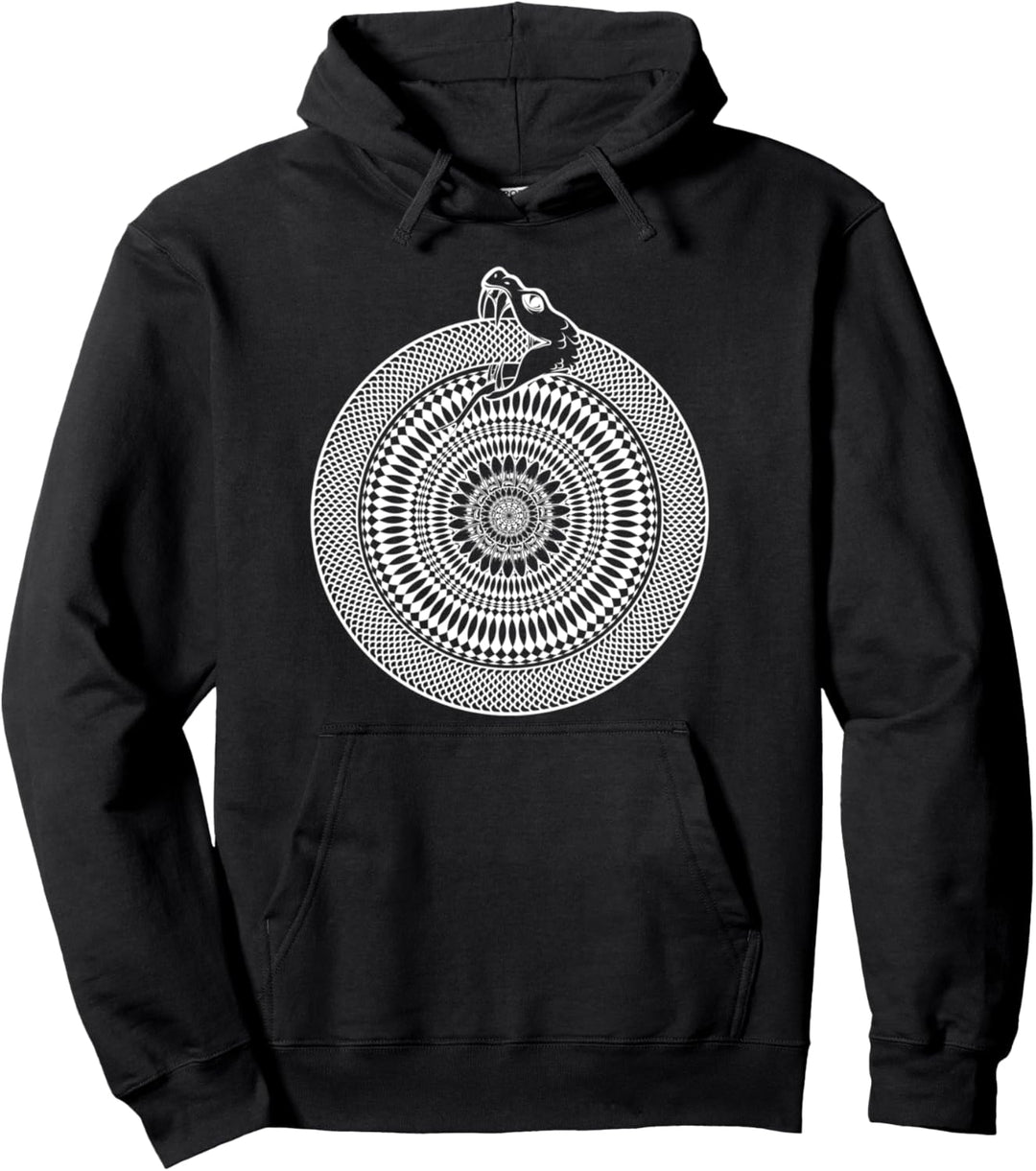 Ouroboros Schlange Heraldik Okkultismus Magie Geschenk Pullover Hoodie