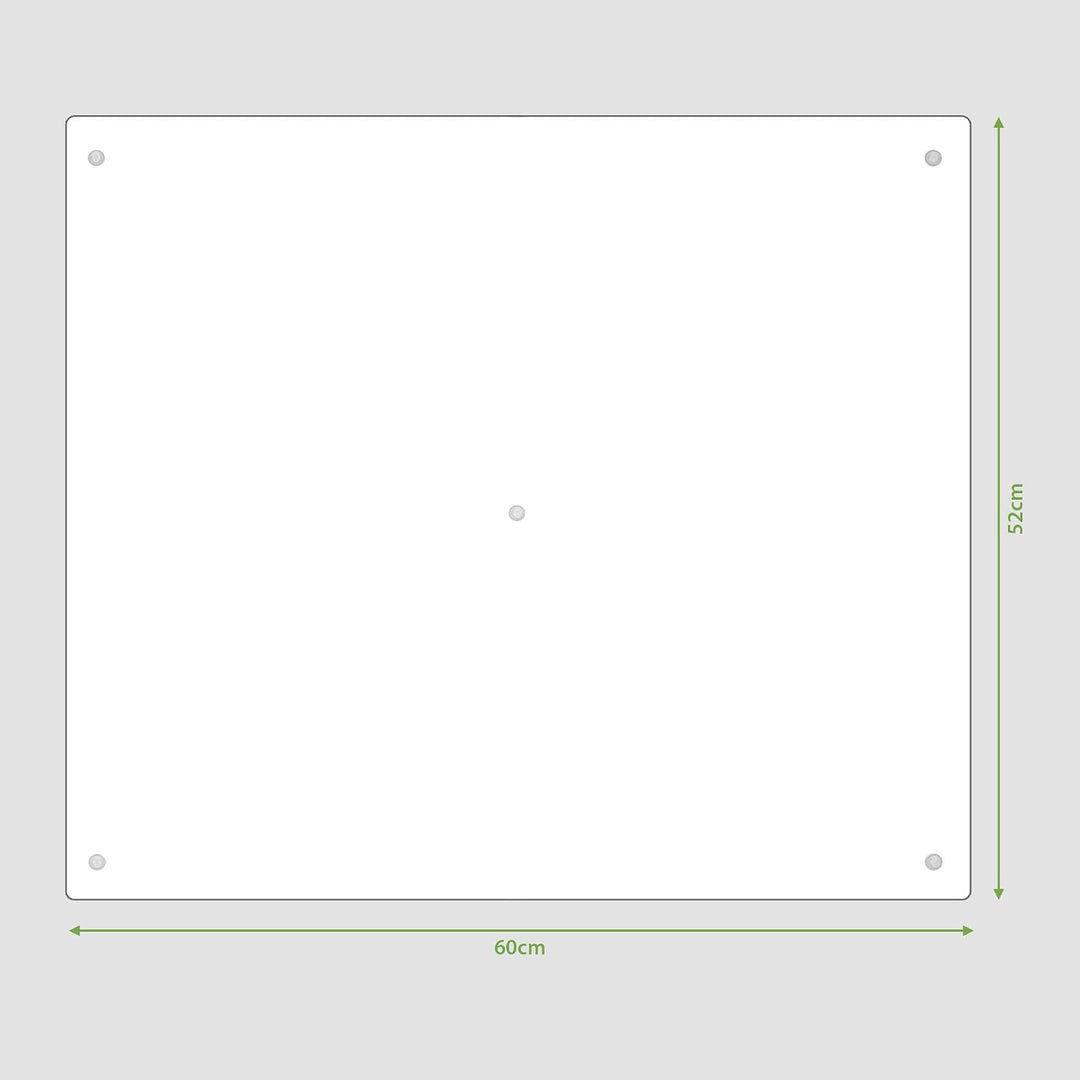 banjado® Herdabdeckplatte Glas 1-teilig 60x52 cm/Schneidebrett Herdabdeckung mit Motiv Alpen/Herdabd