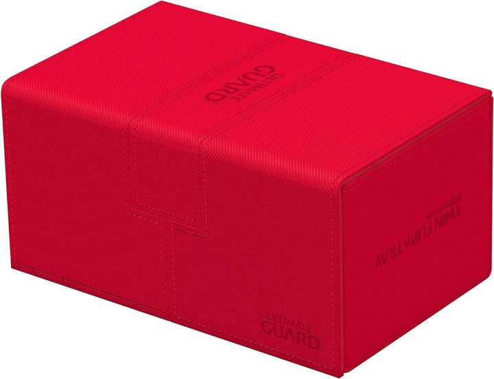 Ultimate Guard UGD011236 Twin Flip`n`Tray 160+ XenoSkin Monocolor Rot Kartenbox, Rot