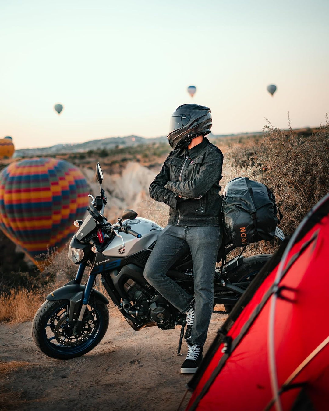 IRON JIA'S Motorradtasche Gepäckrolle wasserdichte Hecktasche Satteltasche Reisetasche mit rollversi