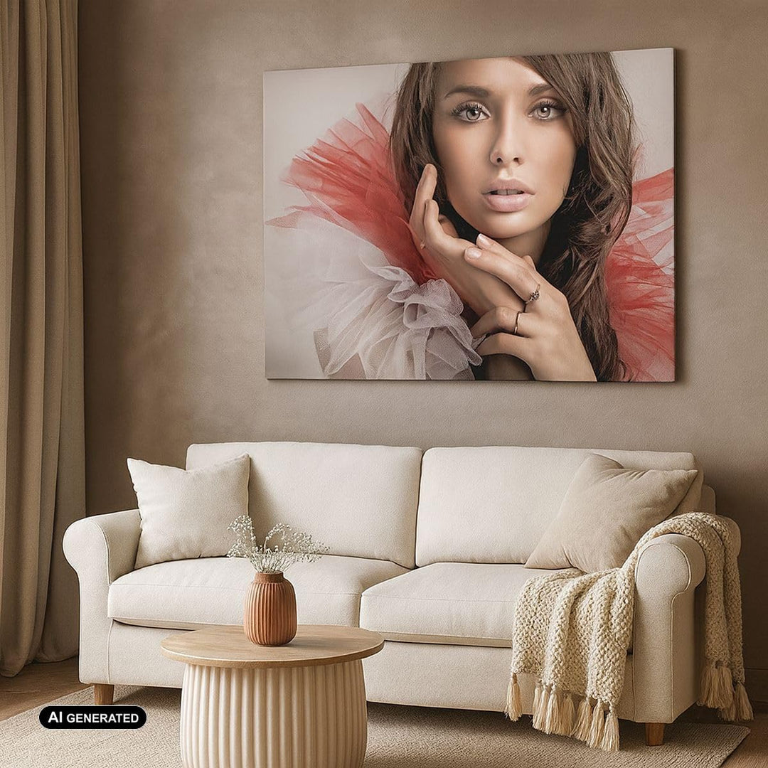 Bilder auf Leinwand Schönheit kleid mode modell Leinwandbild 70x50cm Wandbilder Dekoration Wohnzimme