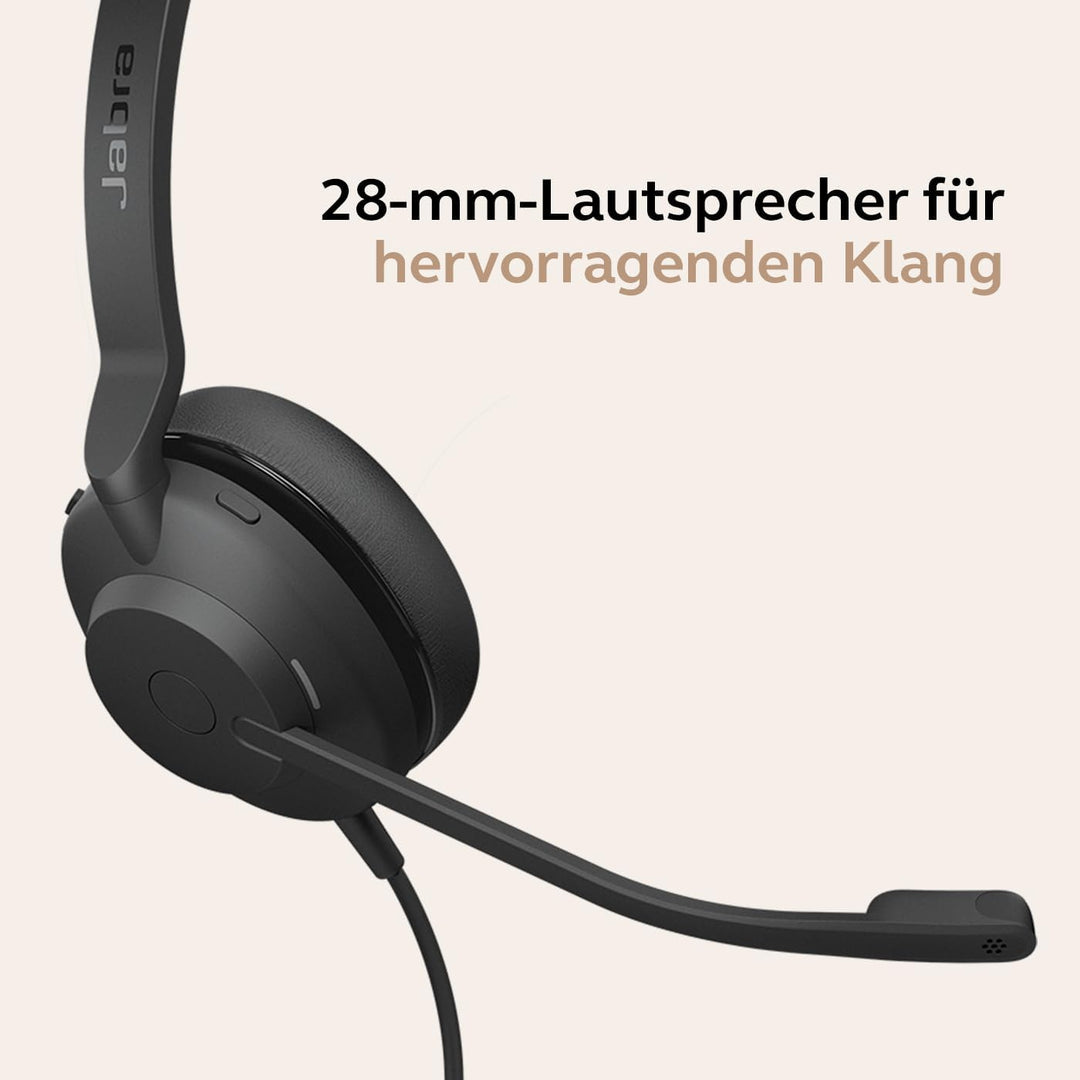 Jabra Evolve2 30 SE - USB-A/USB-C - schnurgebundenes Mono Headset Zertifiziert für Microsoft Teams M