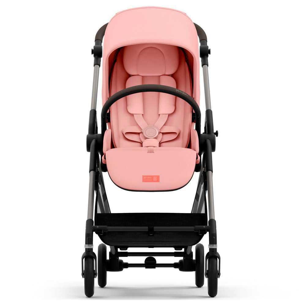 Poussette Citadine Ultra Légère Melio 3 - Taupe / Hibiscus Red