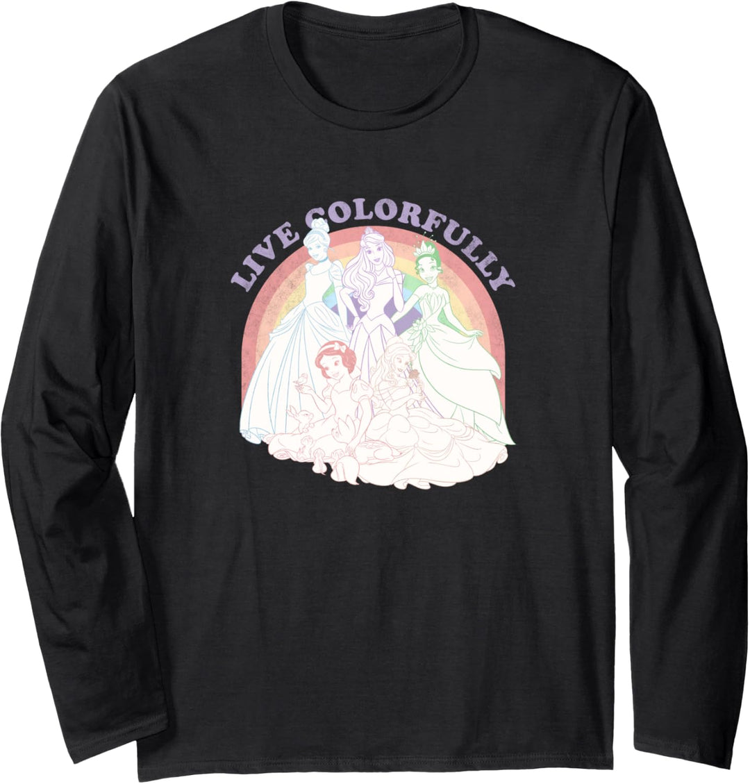 Disney Princess Rainbow Live Colorfully Rainbow Portrait C1 Langarmshirt