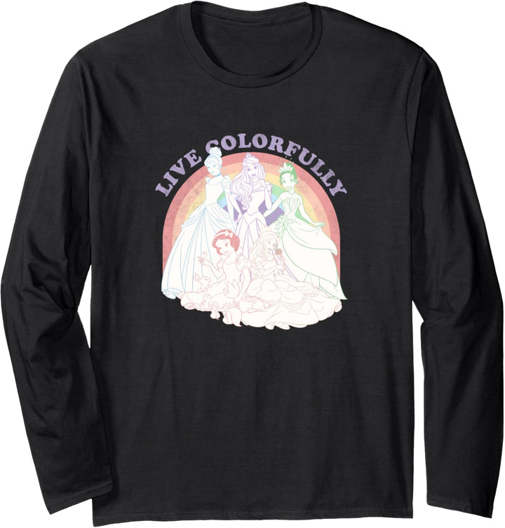 Disney Princess Rainbow Live Colorfully Rainbow Portrait C1 Langarmshirt