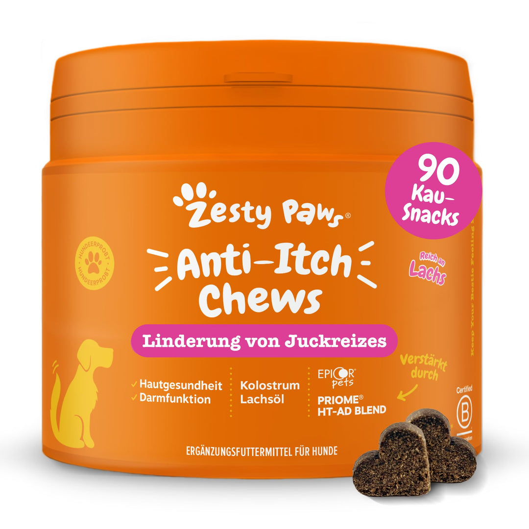 Zesty Paws Allergy Immune Supplement for Dogs Saumon, Saumon