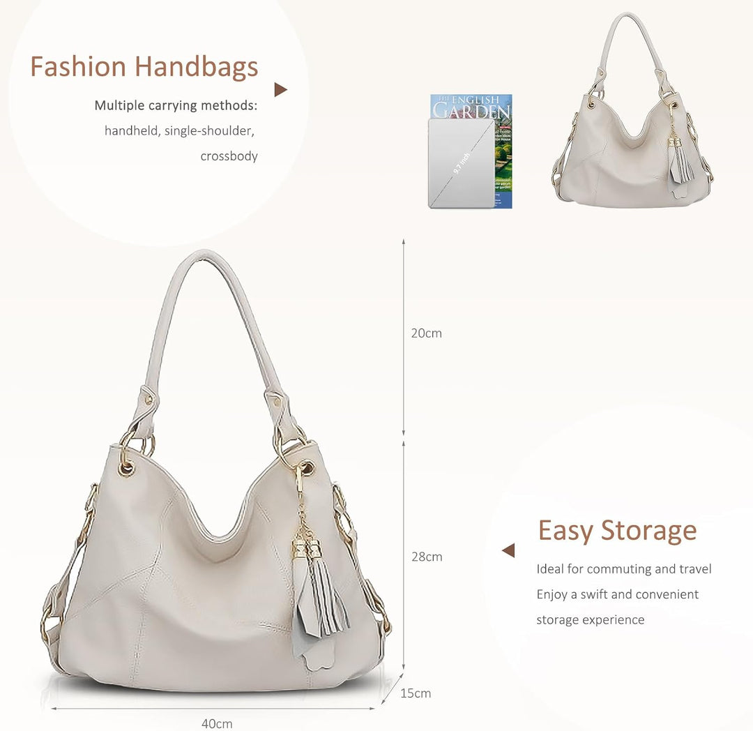 NICOLE &amp; DORIS Damen handtasche Umhängetasche mit grosser Kapazität Weiche Ledertasche shopper Neue