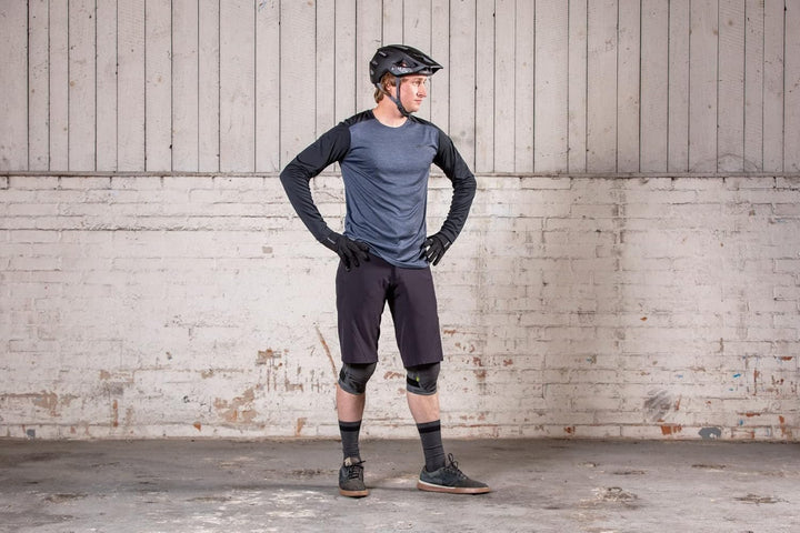 IXS Flow X Langarmshirt Graphit-Solid Black M