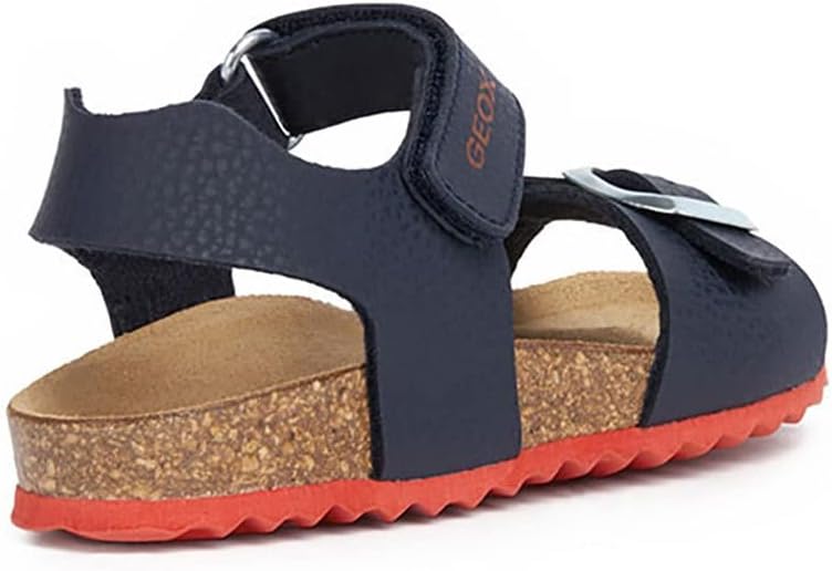 Geox Jungen J Ghita Boy B Sandalen 39 EU Navy Red, 39 EU Navy Red