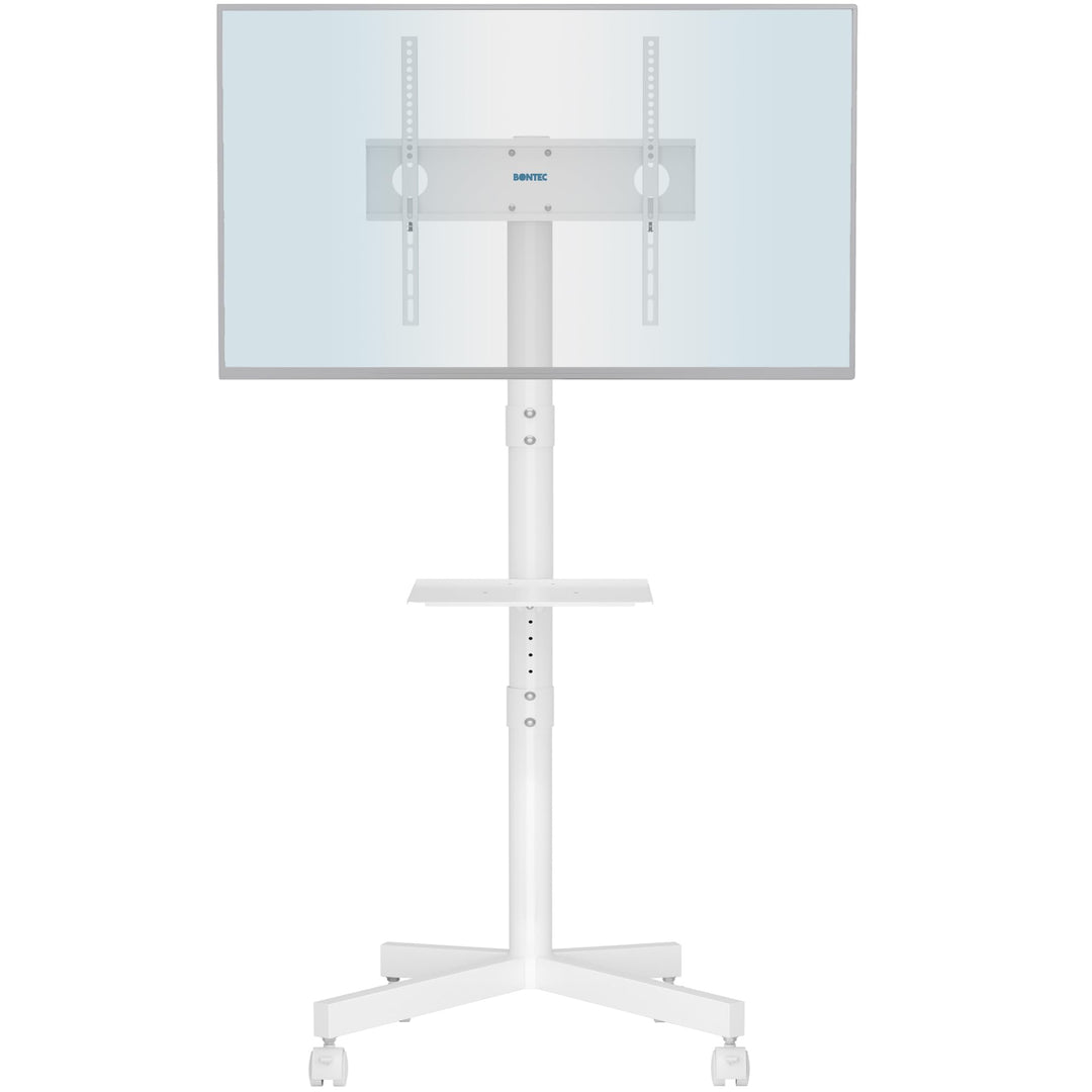 BONTEC Mobiler TV Ständer auf Rollen für 23-60 Zoll Plasma/LCD/LED Fernseher, Tragbarer TV Stand mit