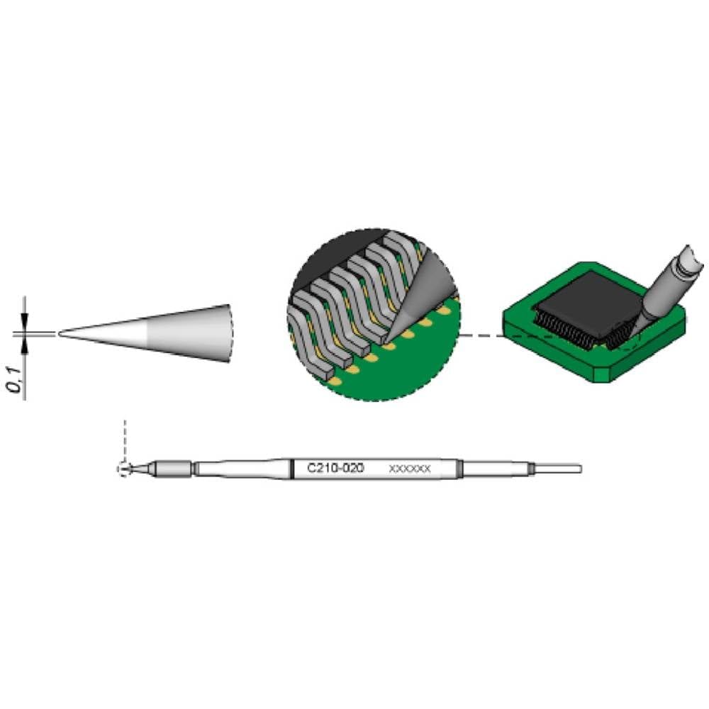 JBC C210022 Lötspitze für T210, meissel