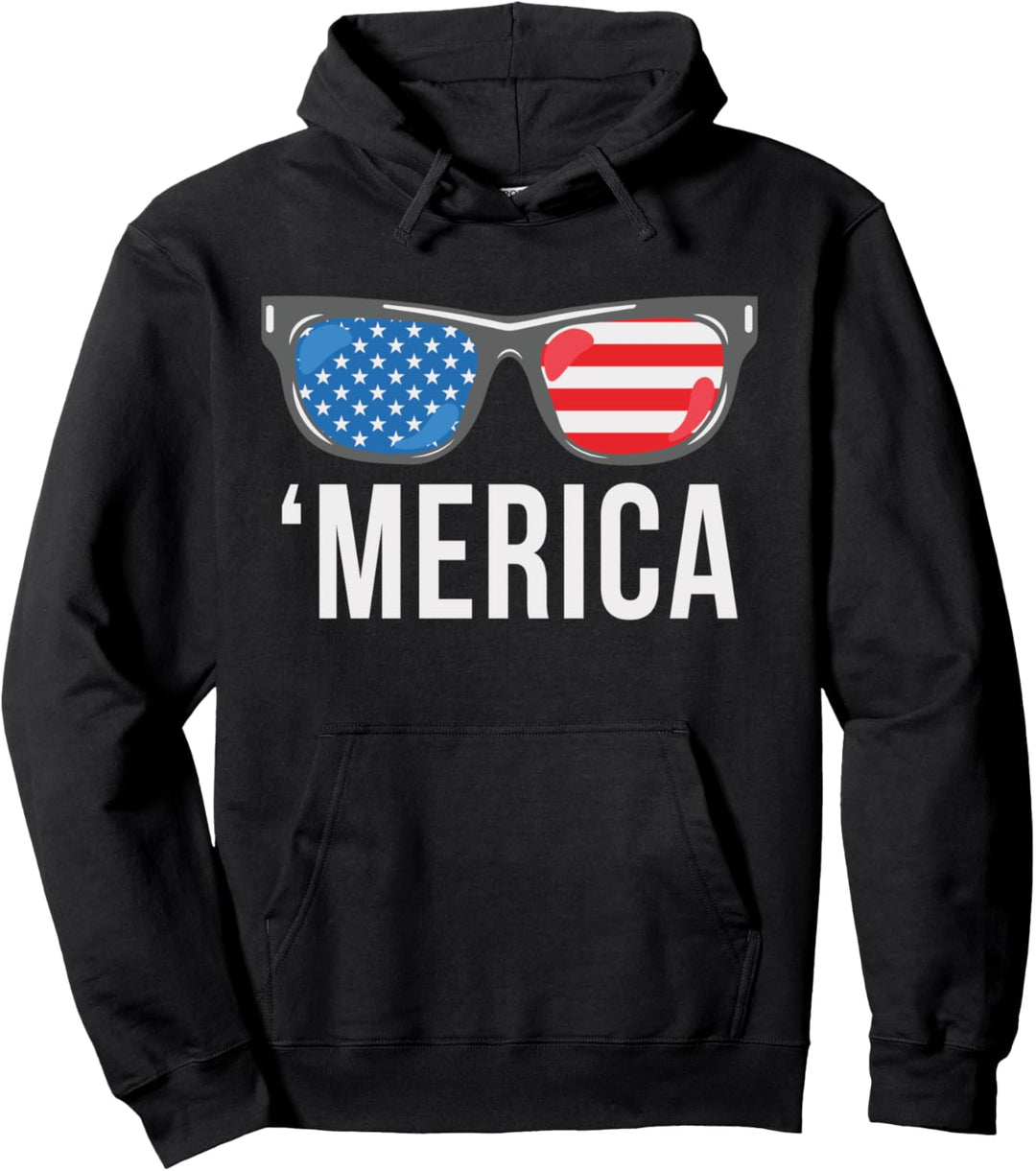 4. JULI Hemd. MERICA American Freedom USA Flaggengeschenk Pullover Hoodie