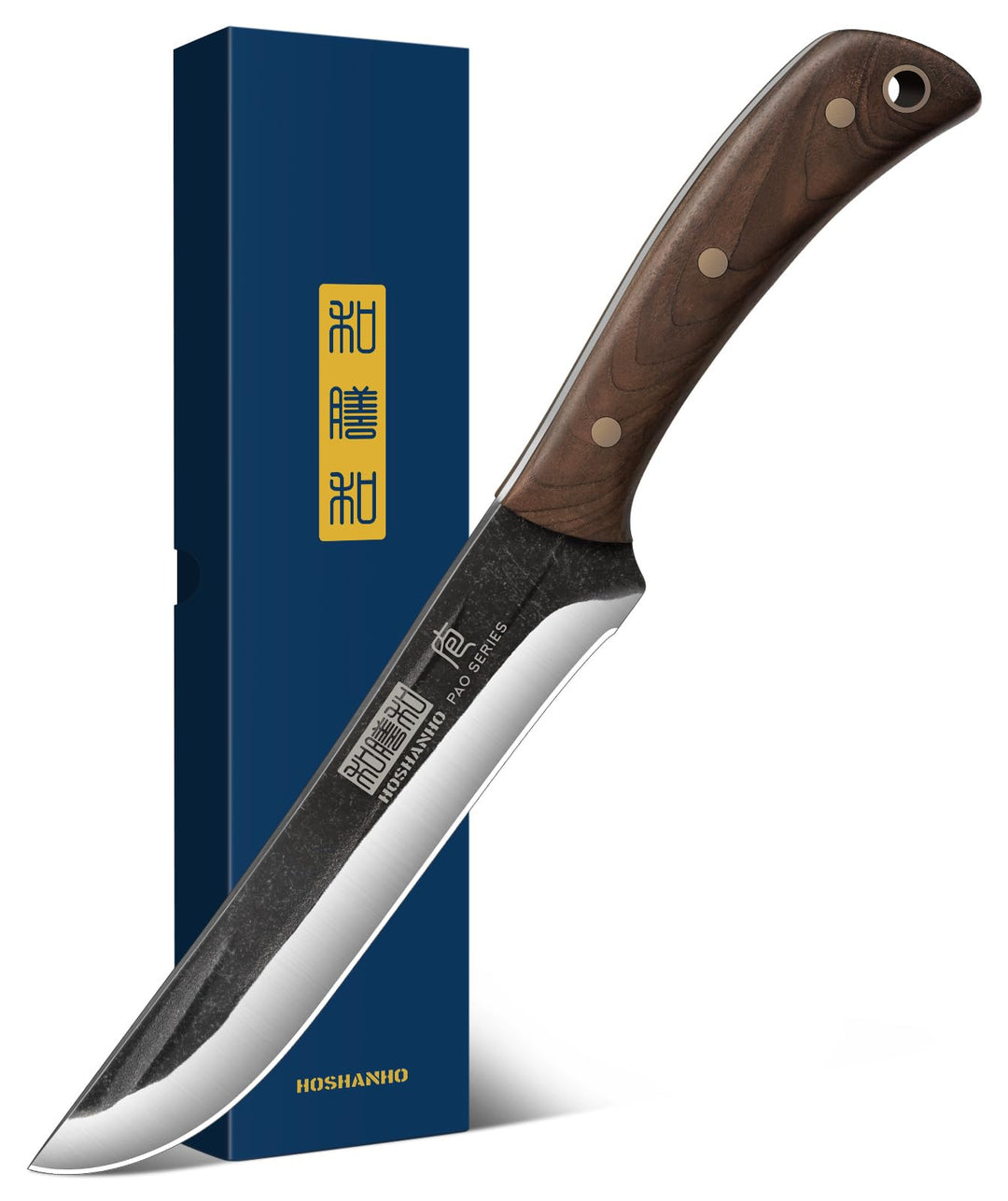 HOSHANHO 17 cm Langes Ausbeinmesser zum Fleischschneiden, Superscharfes Filetiermesser Fisch, Handge