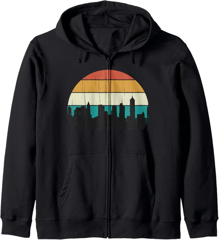 Retro Brooklyn New York - Vintage Sonnenuntergang / Kapuzenjacke