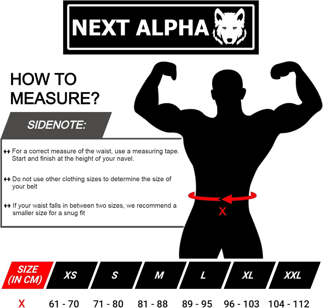 Next Alpha Gewichthebergürtel &amp; Dip Gürtel-Kombination - Custom Weight Lifting Belt für Herren und D