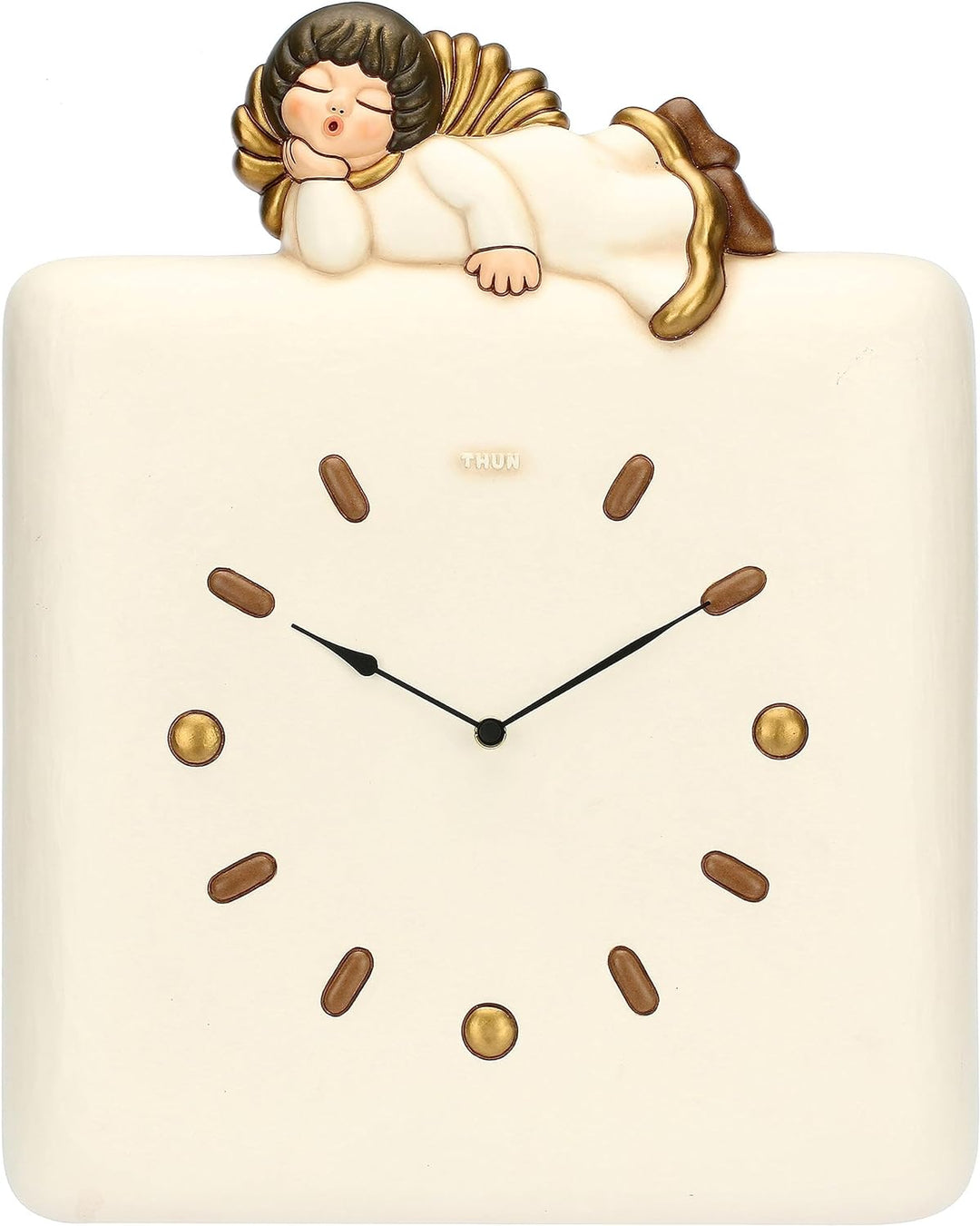THUN Quadratische Engel Uhr