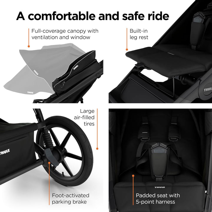 Thule Urban Glide 4-wheel Buggy Für Jedes Terrain Soft Beige on Black One-Size Soft Beige on Black E