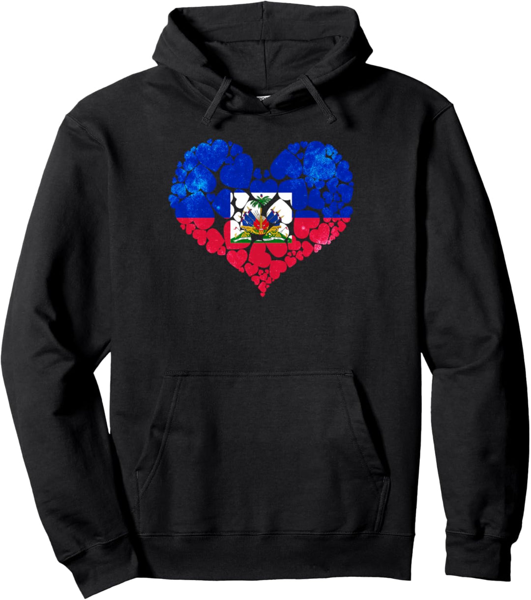 Haiti Vintage Haitianer Haiti Flagge Pullover Hoodie