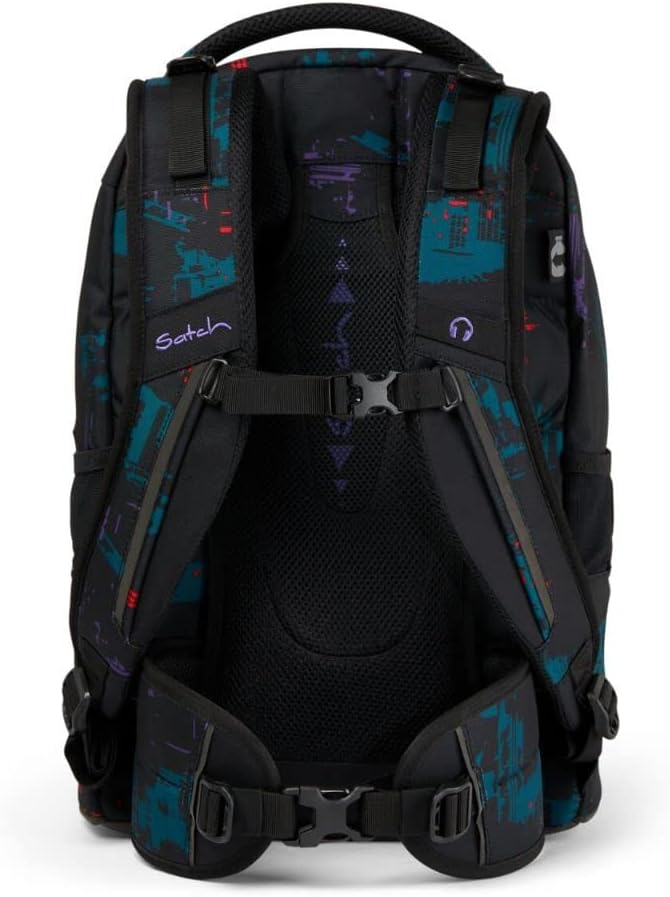 satch Pack Schulrucksack Set 3tlg. mit Sporttasche und Schlamperbox Night Vision, Night Vision