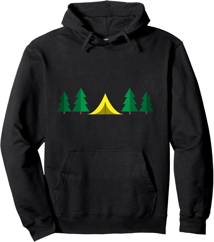 Zelt Campen Zelten Wald Natur Geschenk Hoodie Pullover Hoodie