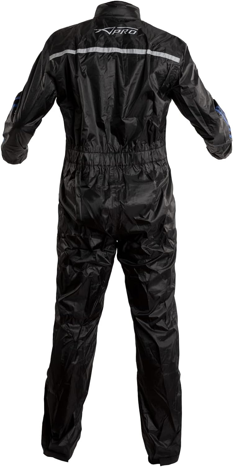 A-Pro Regenkombi Regenjacke Regenanzug Motorrad Wasserdicht Regenhose Blau XXL XXL Blau, XXL Blau