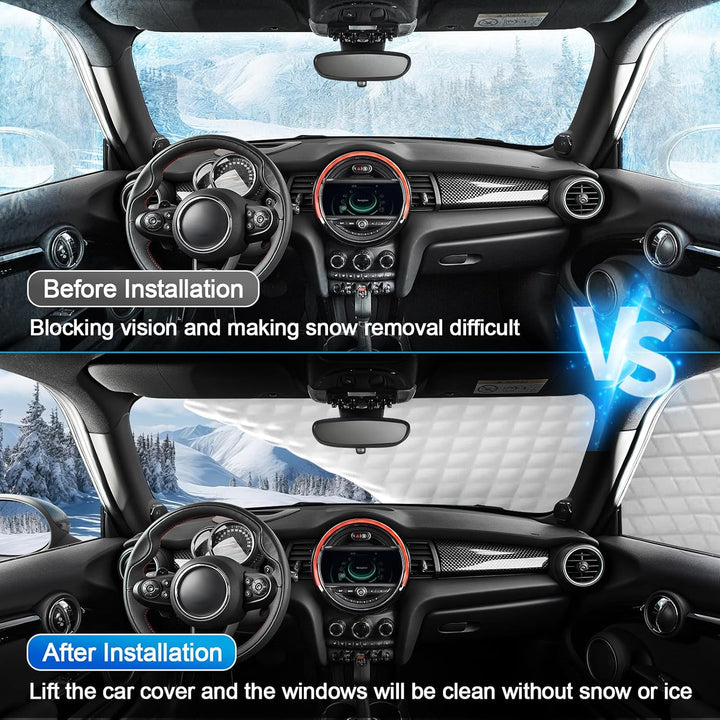 Halbgarage für Nissan Qashqai 2013-2025, Halbe Autoabdeckung Winter Sommer, Abdeckplane Auto Schutz