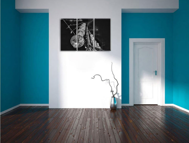 Pixxprint traditionelle chinesische Lampions als Leinwandbild/Grösse: 3 Teilig (120x80) cm/Wandbild/