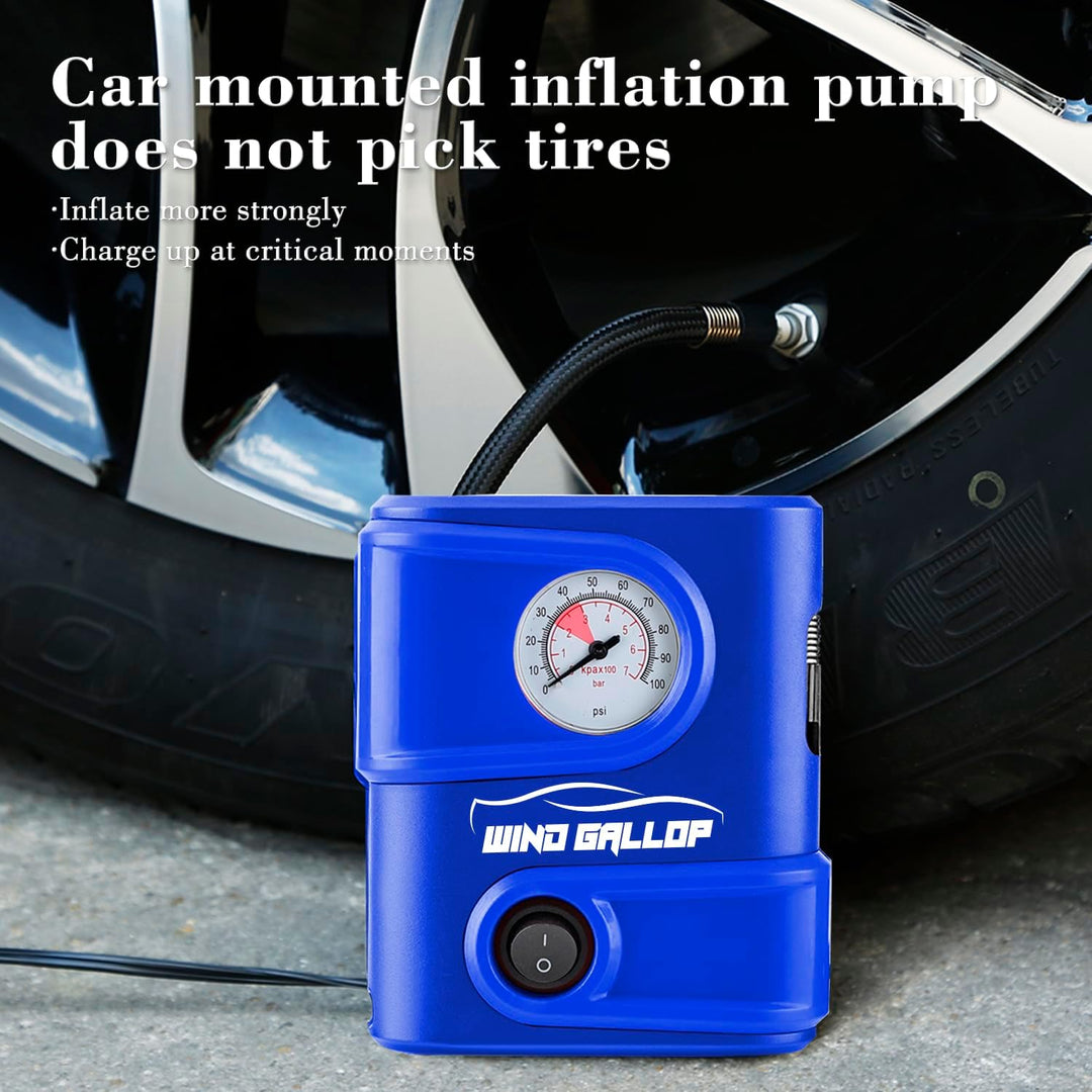 WindGallop Auto Kompressor 12V Luftpumpe Reifen Pumpe für Kleiner tragbarer Luftkompressor Reifenfül