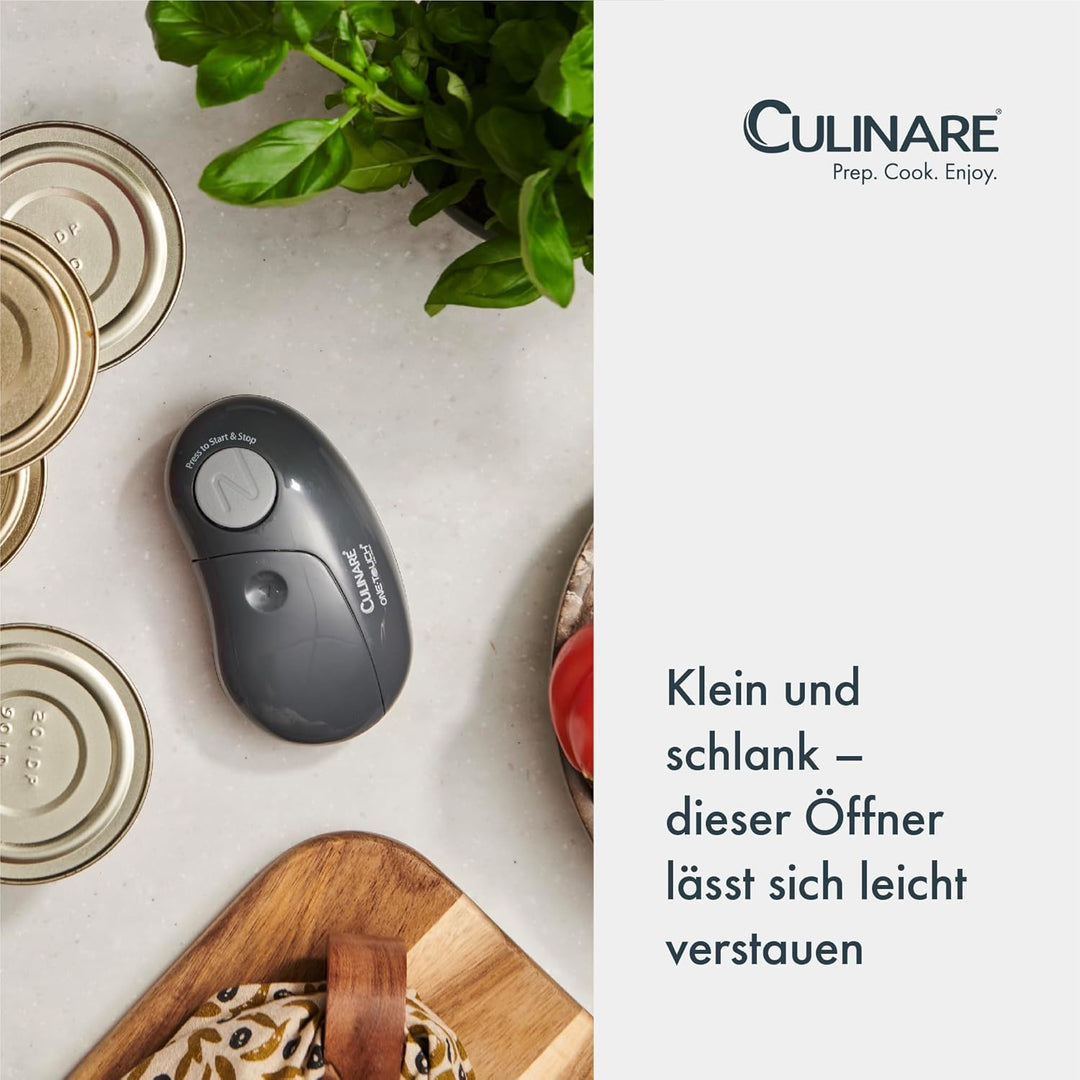 Culinare C240105 Automatischer Dosenöffner, Plastic, Grau, Grau