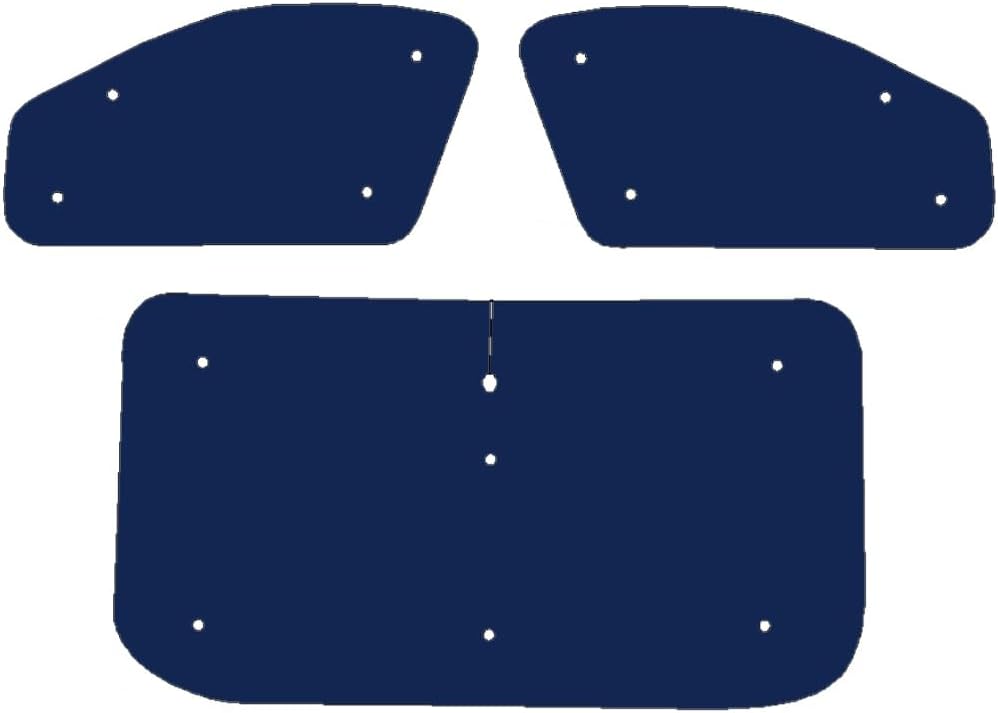 Fensterrollo-Set für Nissan NV300 (ab 2014), wendbar, Thermisch Front set Farbe der Rückseite: Schwa