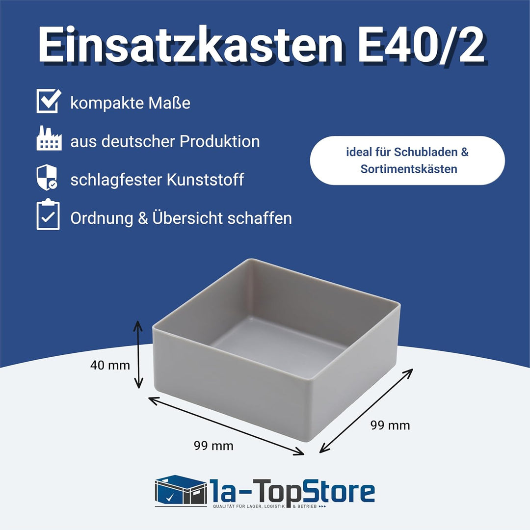 1a-TopStore 10 STK. Einsatzkästen Einsatzboxen Schubladen-Einsatzkasten Sortierboxen, 32 Grössen, 5