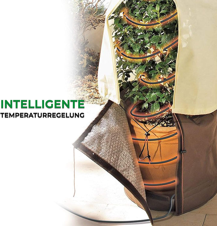 Bio Green Pflanzen-Heizkabel | 8 Meter | 80 Watt | selbstlimitierend | schützt Pflanzen und Töpfe vo