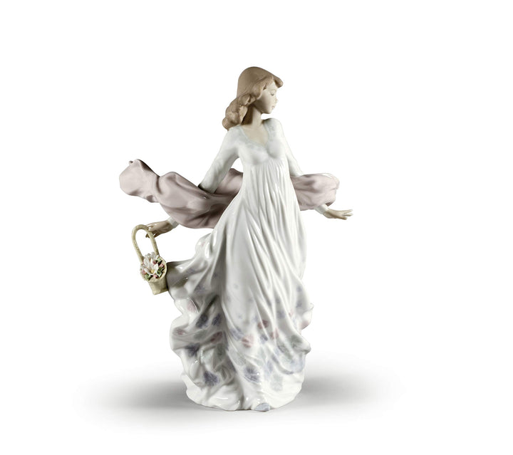 LLADRÓ Frauen-Figur Frühlingspracht. Frau. Porzellan.