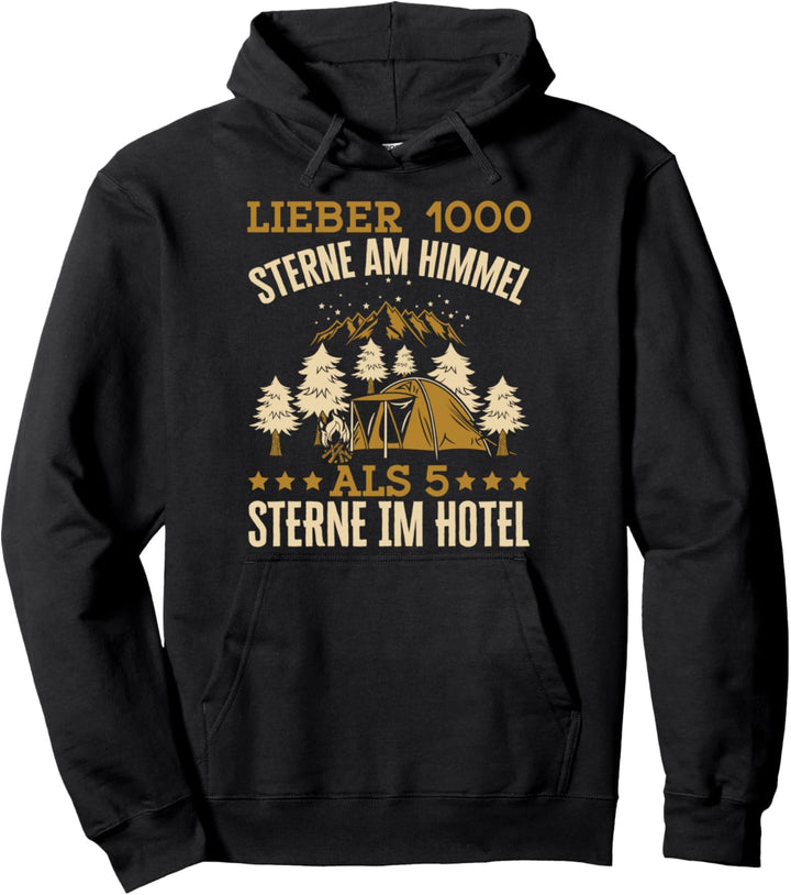 Lieber 1000 Sterne am Himmel Wohnmobil Wohnwagen Camping Pullover Hoodie