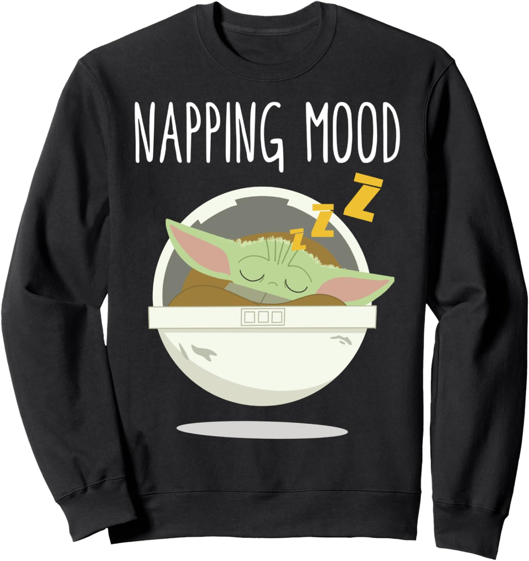 Star Wars Mandalorian The Child Cartoon Napping Mood Sweatshirt