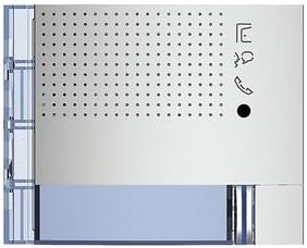 BTicino, Audio-Frontblende SFERA mit 1 Ruftasten, für SFERA Audio-Türstation, Farbe: Allmetal, 35111
