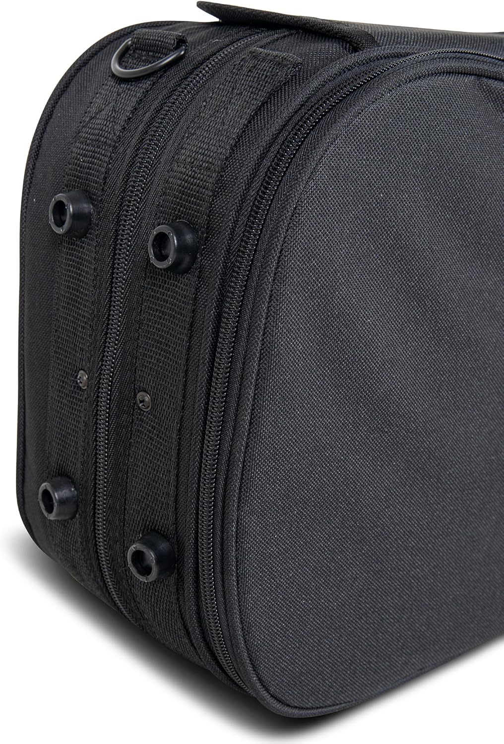 GEWA pure Violinkoffer 1/2 schwarz mit Notentasche und Rucksackriemen, 1/2