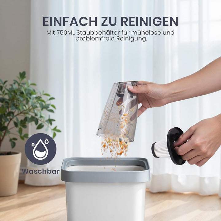 Stielstaubsauger mit Kabel 600W 13kPa Starker Staubsauger mit HEPA Filter und 2 in 1 Handstaubsauger