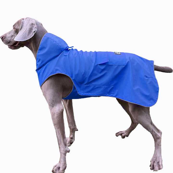 FLYING TAIL Nicht Steif, Super Weiche Haptik Hunde-Regenmantel, Reflektierend, Verstellbar, Einfach