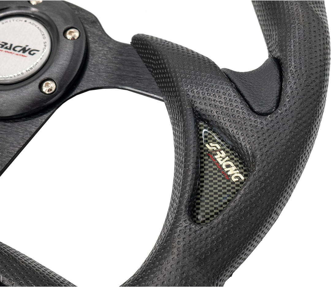 Simoni Racing X5R/P X5 Stelth Universal Steering Wheel, Schwarz