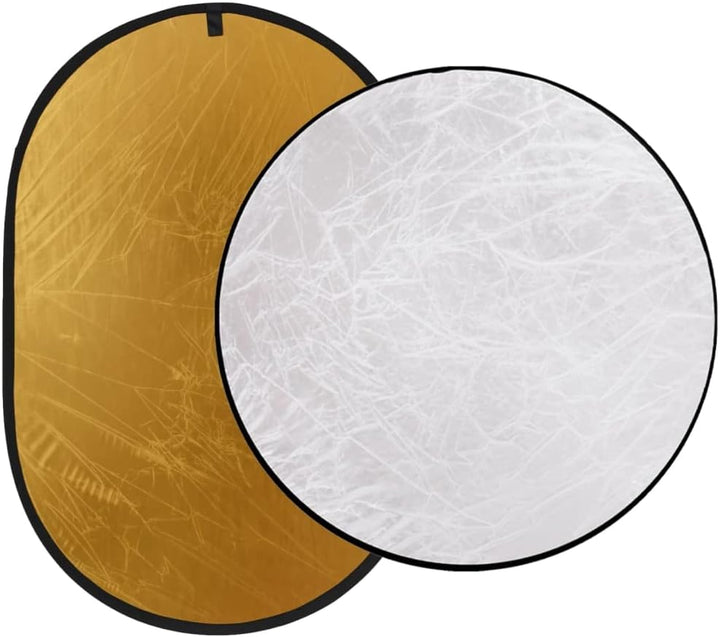 Fotostudio-Set mit 3 Studiolampen, 84 cm Schirmen, verstellbarem Hintergrundsystem, 5-in-1 Reflektor