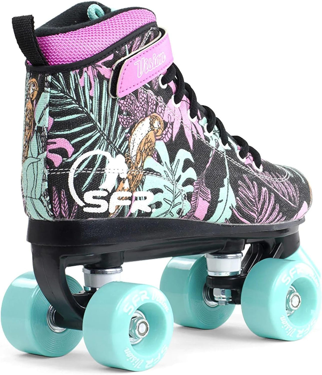 SFR Vision Canvas Rollschuhe Disco Roller Kinder floral floral, 34