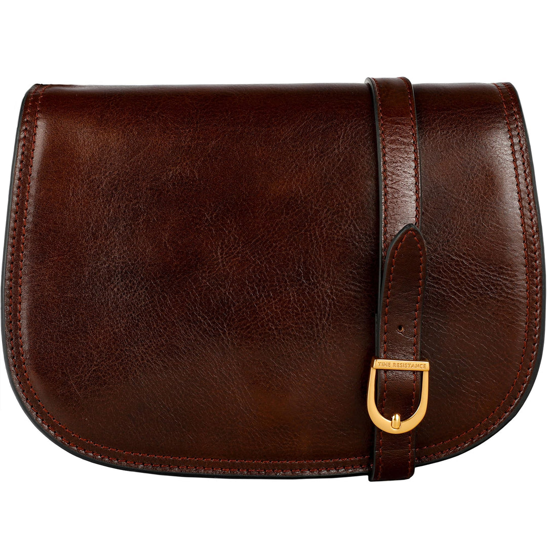 Time Resistance Leder Umhängetasche Damen - Messenger Bags - Arbeitstasche Damen - Schultertasche -