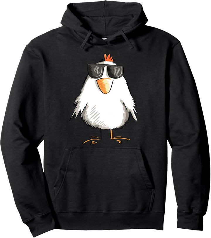 Cooles Huhn Mit Sonnenbrille I Hühner Geschenk Fun Pullover Hoodie