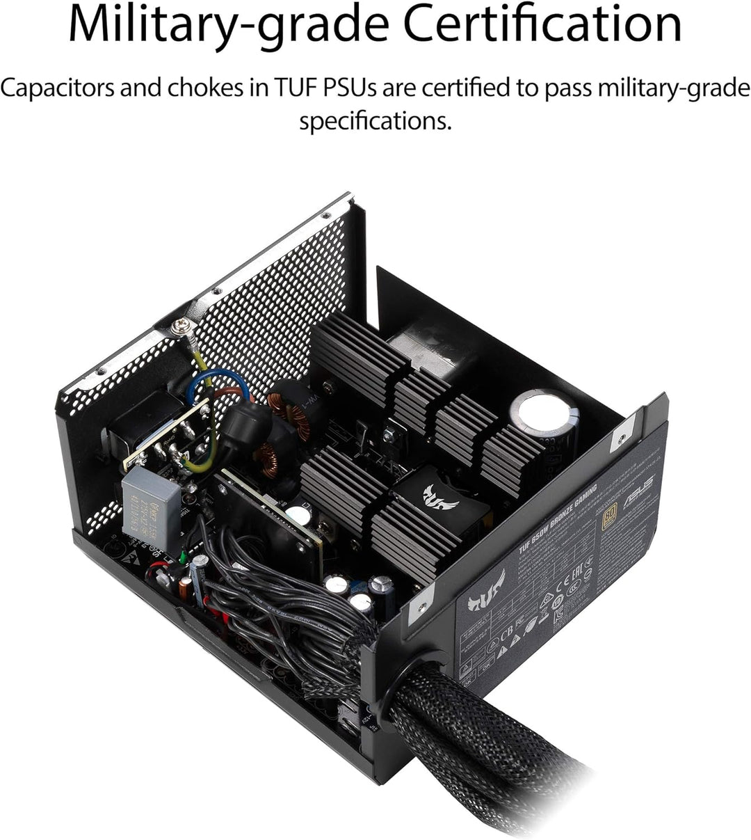 ASUS TUF Gaming 650W Netzteil (80 Plus Bronze, 0db-Technologie, 80cm 8-Pin CPU-Anschluss) TUF Gaming