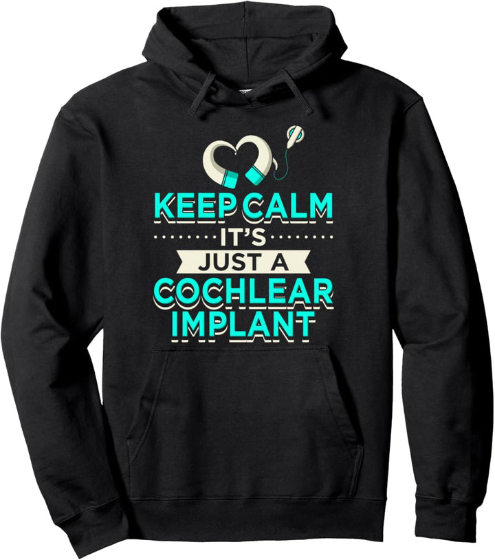 Cochlear Implantat Hörverlust Deaf Pride Hard Of Hearing Pullover Hoodie
