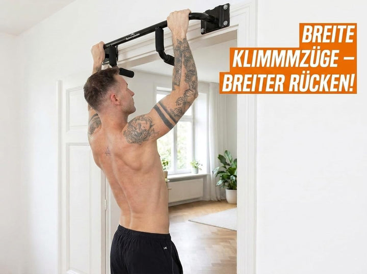 DuoBar Klimmzugstange [Wandmontage Abnehmbar] Calisthenics Equipment Homegym für Zuhause Pull Up Bar