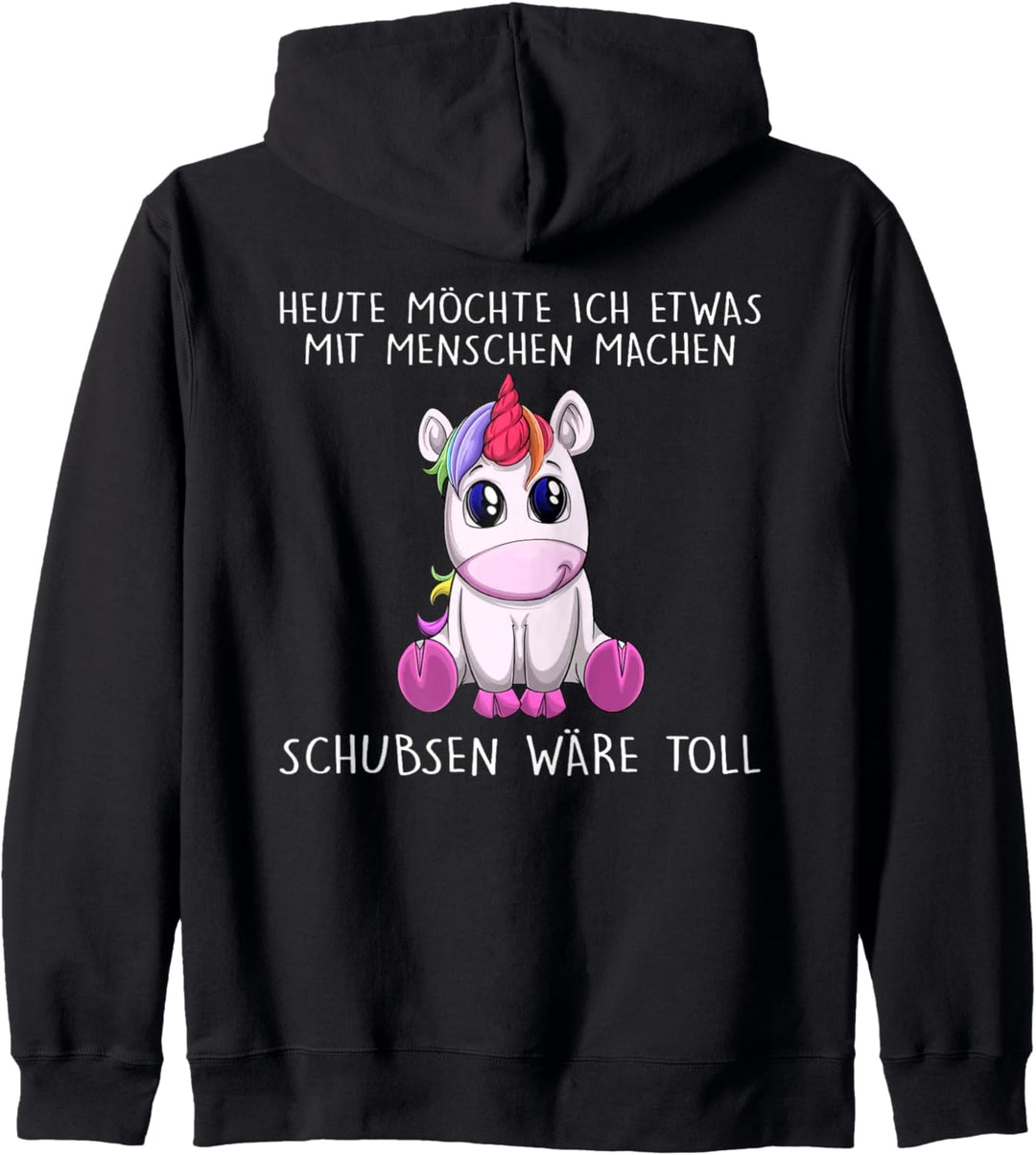 heute möchte ich etwas mit menschen machen schubsen wäre Kapuzenjacke