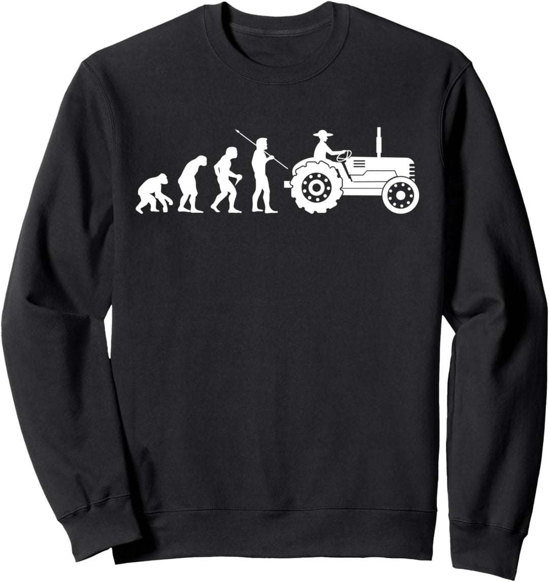 Traktor Landwirt Evolution Geschenk Agrar Bauernhof Stall Sweatshirt