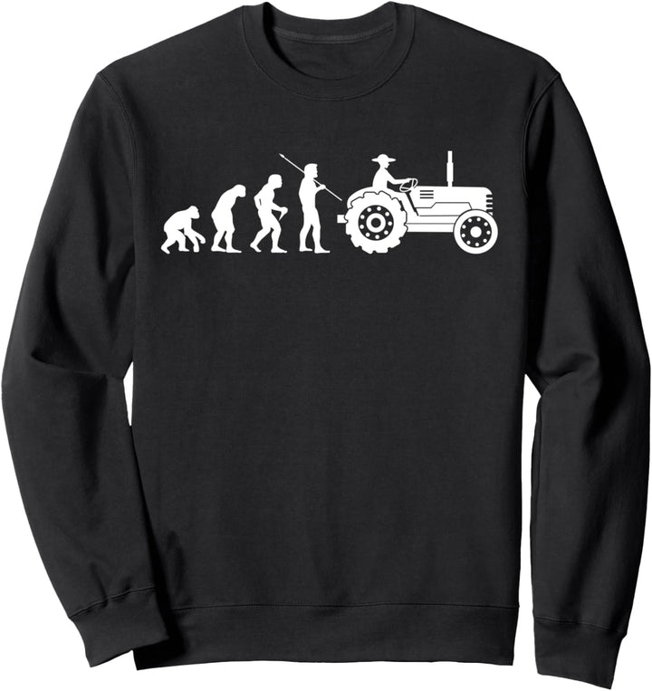 Traktor Landwirt Evolution Geschenk Agrar Bauernhof Stall Sweatshirt